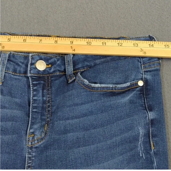 Judy Blue Jeans Women's 30 Blue Skinny Fit Denim Tulip Hems - Picture 5 of 11